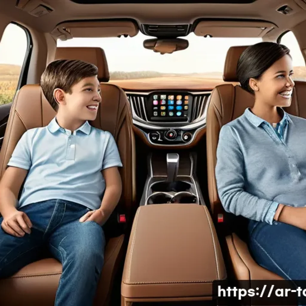 타타 사파리와 쉐보레 트래버스 비교 - **Prompt:** A luxurious and spacious interior shot of the Chevrolet Traverse 2025, from a slightly e...